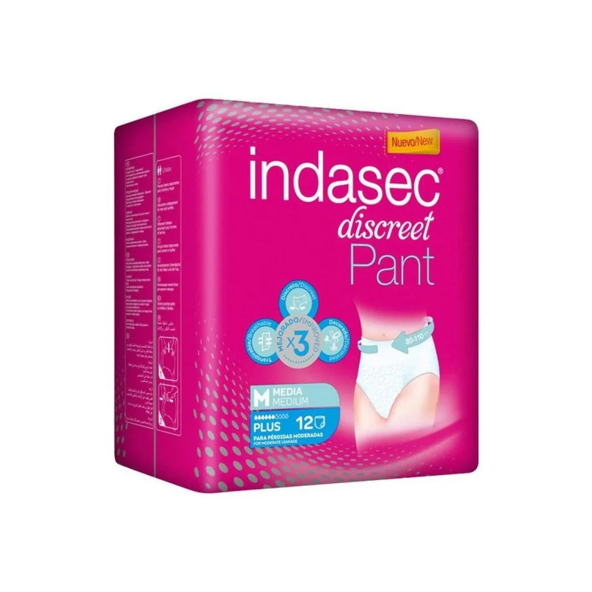 Indasec Discreet Incontinencia Orina Anatomico IND Absorbente Urinario