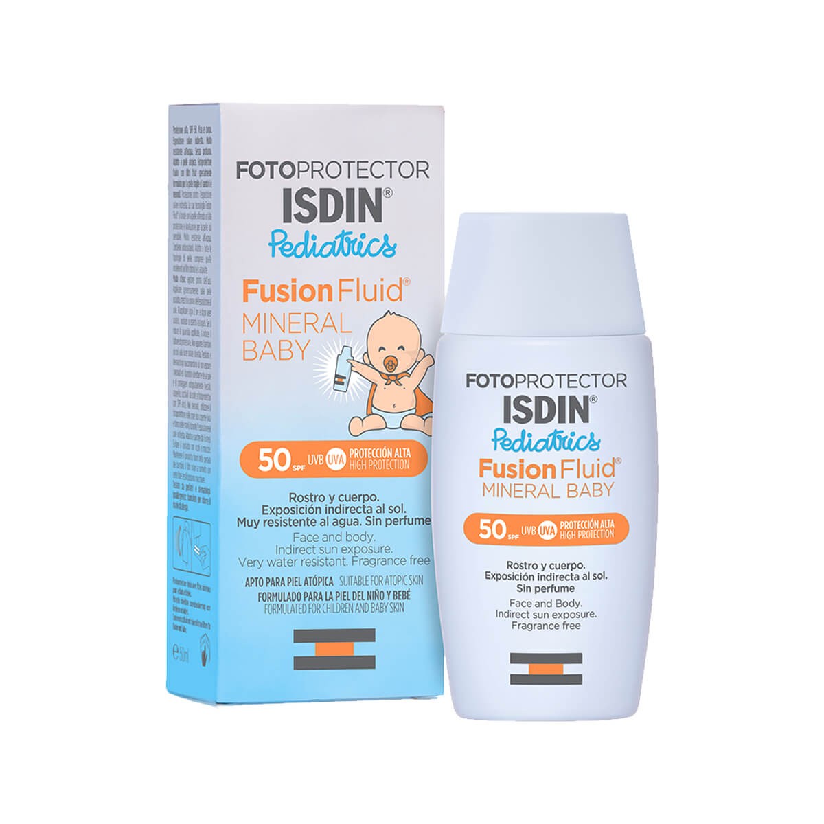 ISDIN FOTOPROTECTOR PEDIATRICS FUSION FLUID MINERAL BABY SPF50 50 ML