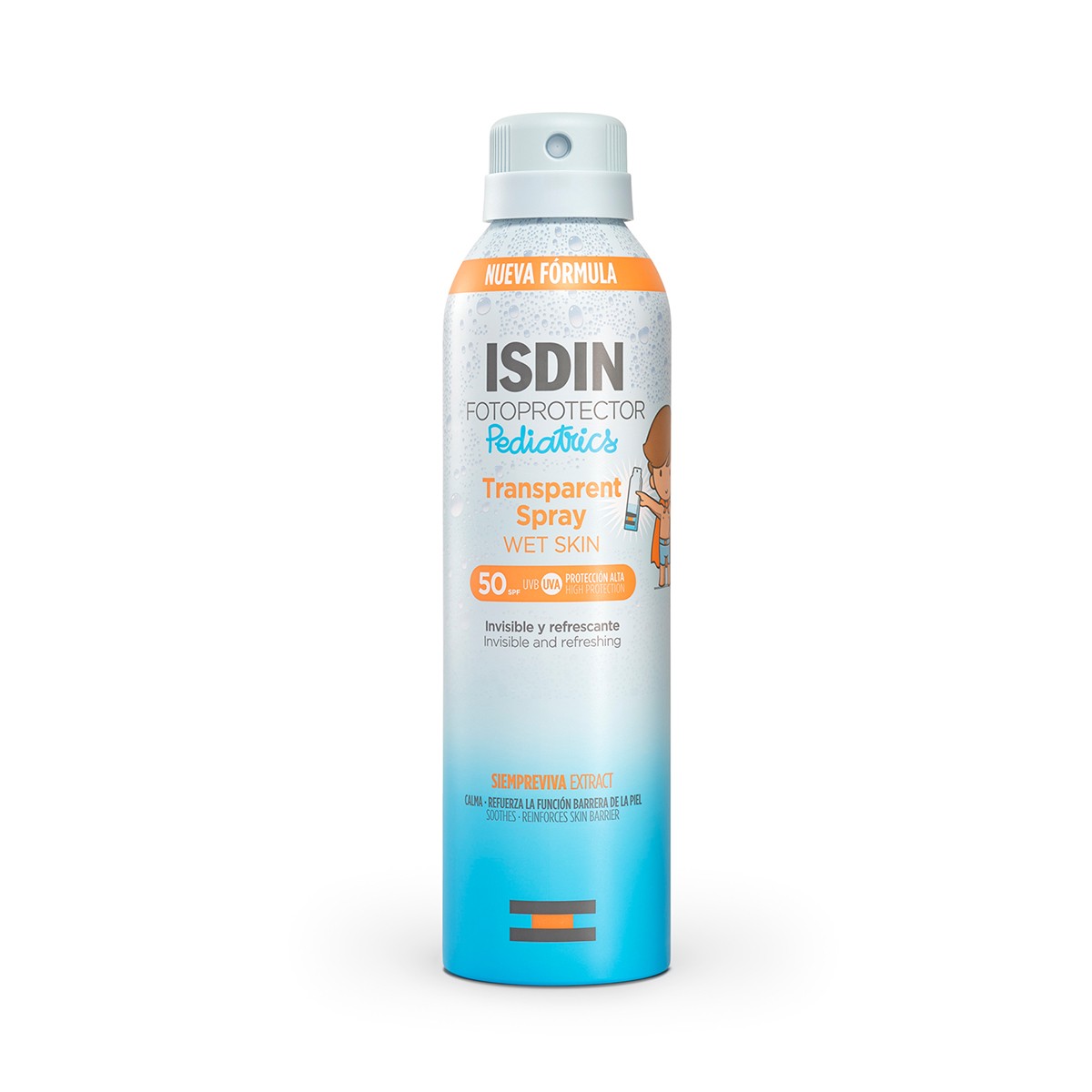 ISDIN FOTOPROTECTOR PEDIATRICS TRANSPARENT SPRAY WET SKIN SPF 50 1 ENVASE 250 ML