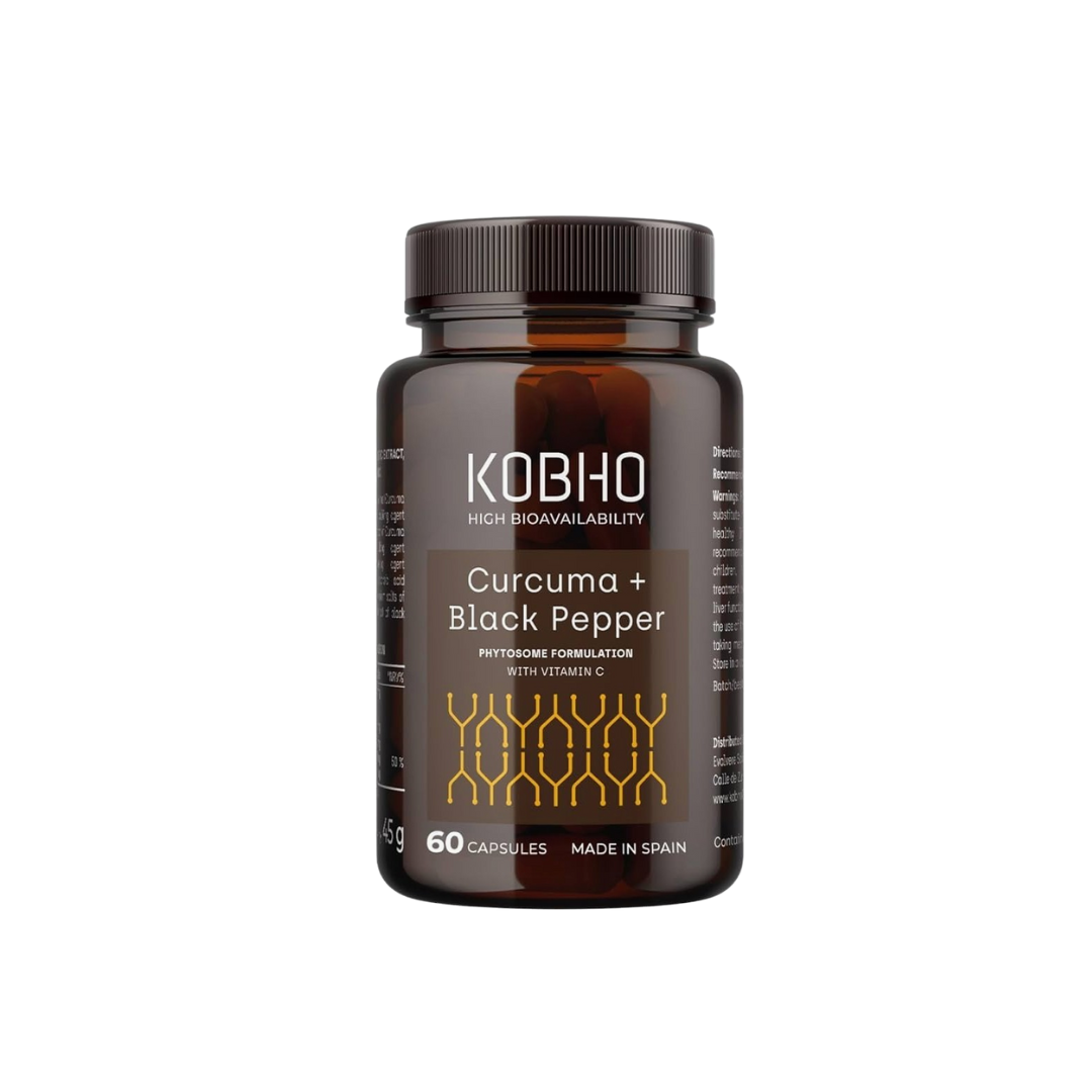 Kobho Curcuma + Black Pepper 60 Cápsulas.