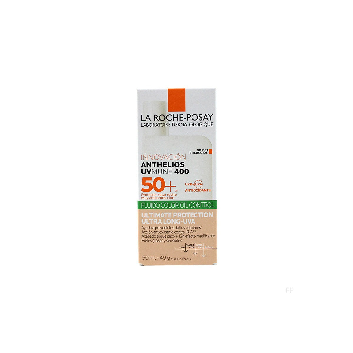 ANTHELIOS OIL CONTROL FLUID UVMUNE 400 SPF 50+ 1 ENVASE 50 ML CON COLOR