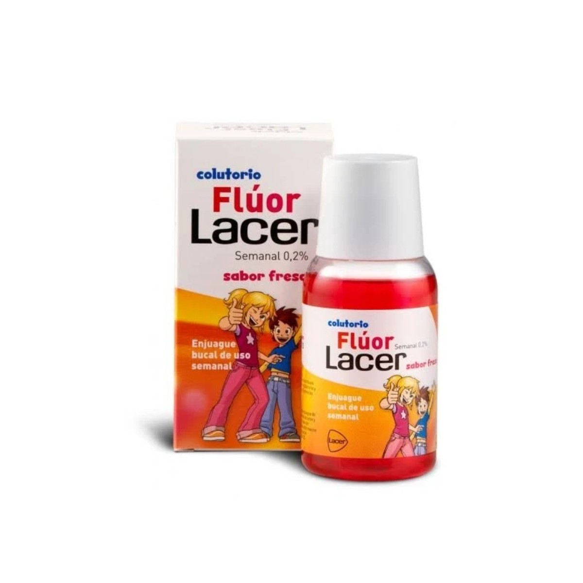 FLUOR LACER JUNIOR ENJUAGUE BUCAL DE USO SEMANAL