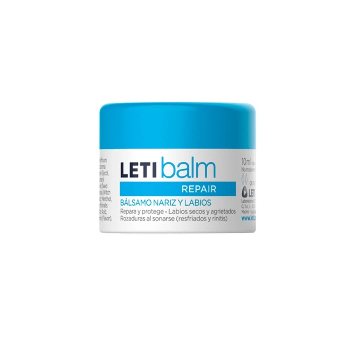 LETIBALM BALSAMO REPARADOR NARIZ Y LABIOS TARRO