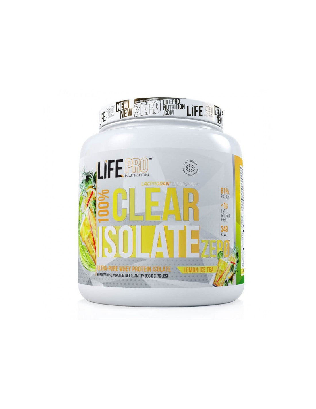 LIFE PRO CLEAR ISOLATE ZERO 800G SABOR LEMON ICE TEA