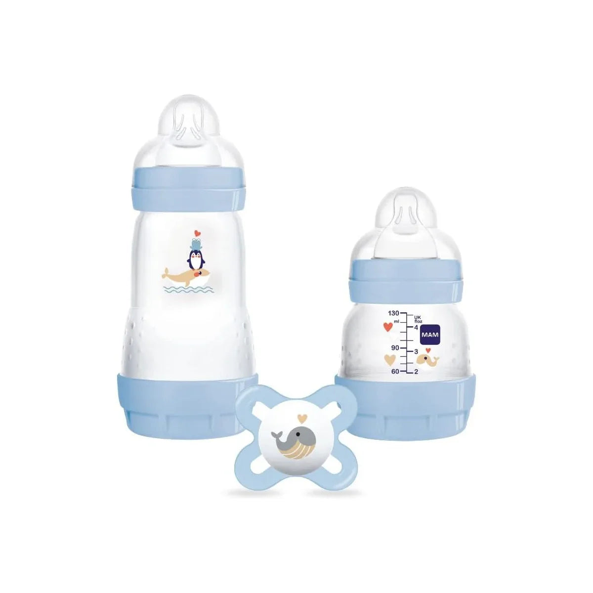 MAM BIBERON ANTICOLICO STARTER SET A +0 MESES 1 BIBERON EASY START ANTI-COLIC 130 ML + 1 BIBERON EAS