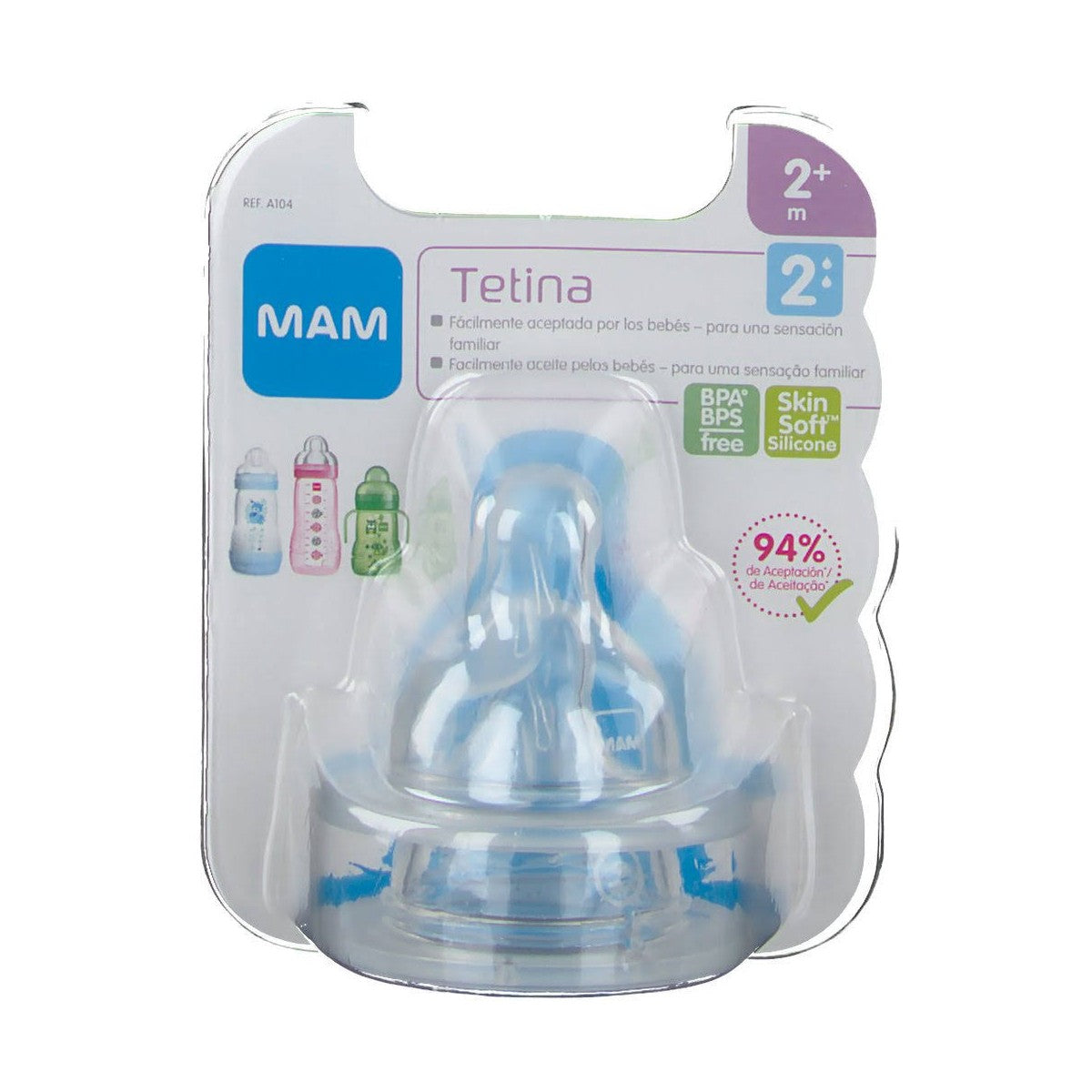 MAM TETINA SILICONA FLUJO LENTO TEAT 1 +0 MESES