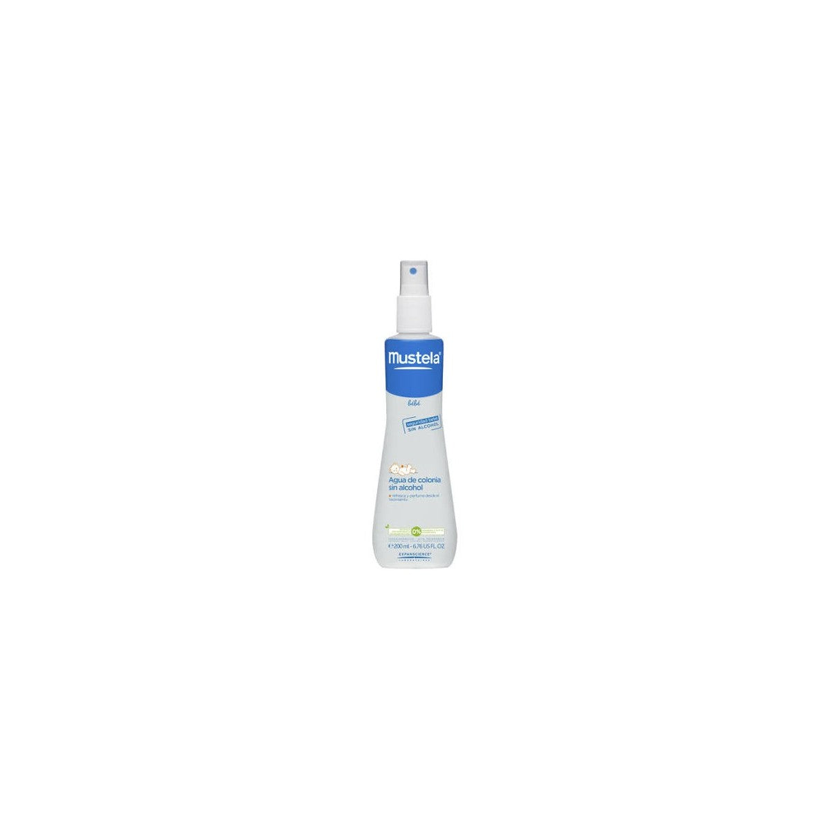 MUSTELA AGUA DE COLONIA SIN ALCOHOL 1 ENVASE 200 ML
