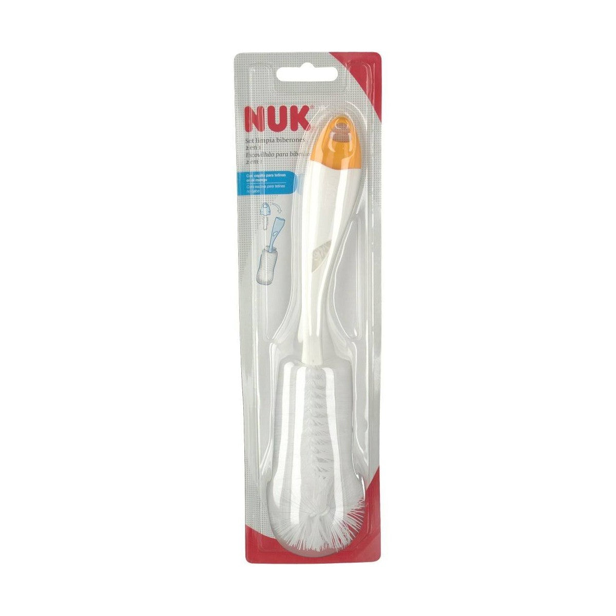 CEPILLO LIMPIABIBERON NUK SET 2 EN 1