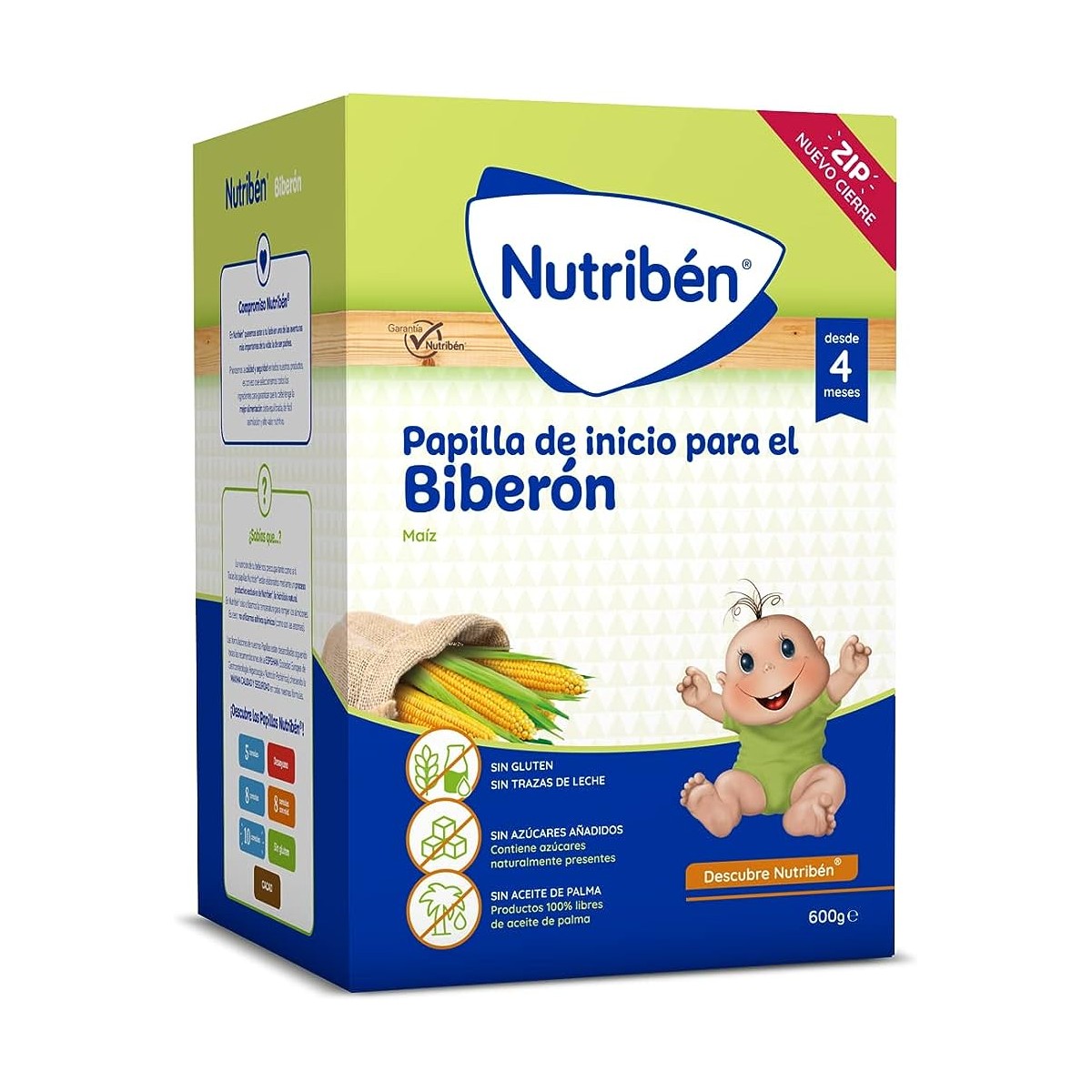 NUTRIBEN INICIO BIBERON PAPILLA SIN GLUTEN 1 ENV