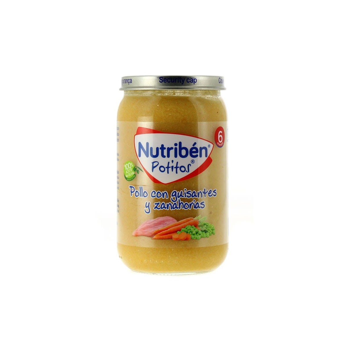 NUTRIBEN POLLO CON GUISANTES Y ZANAHORIAS 1 POTI