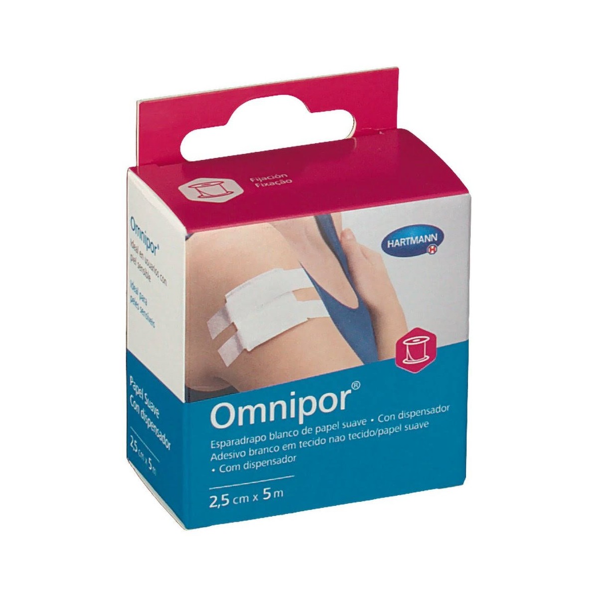 ESPARADRAPO HIPOALERGICO OMNIPOR PAPEL 1 UNIDAD