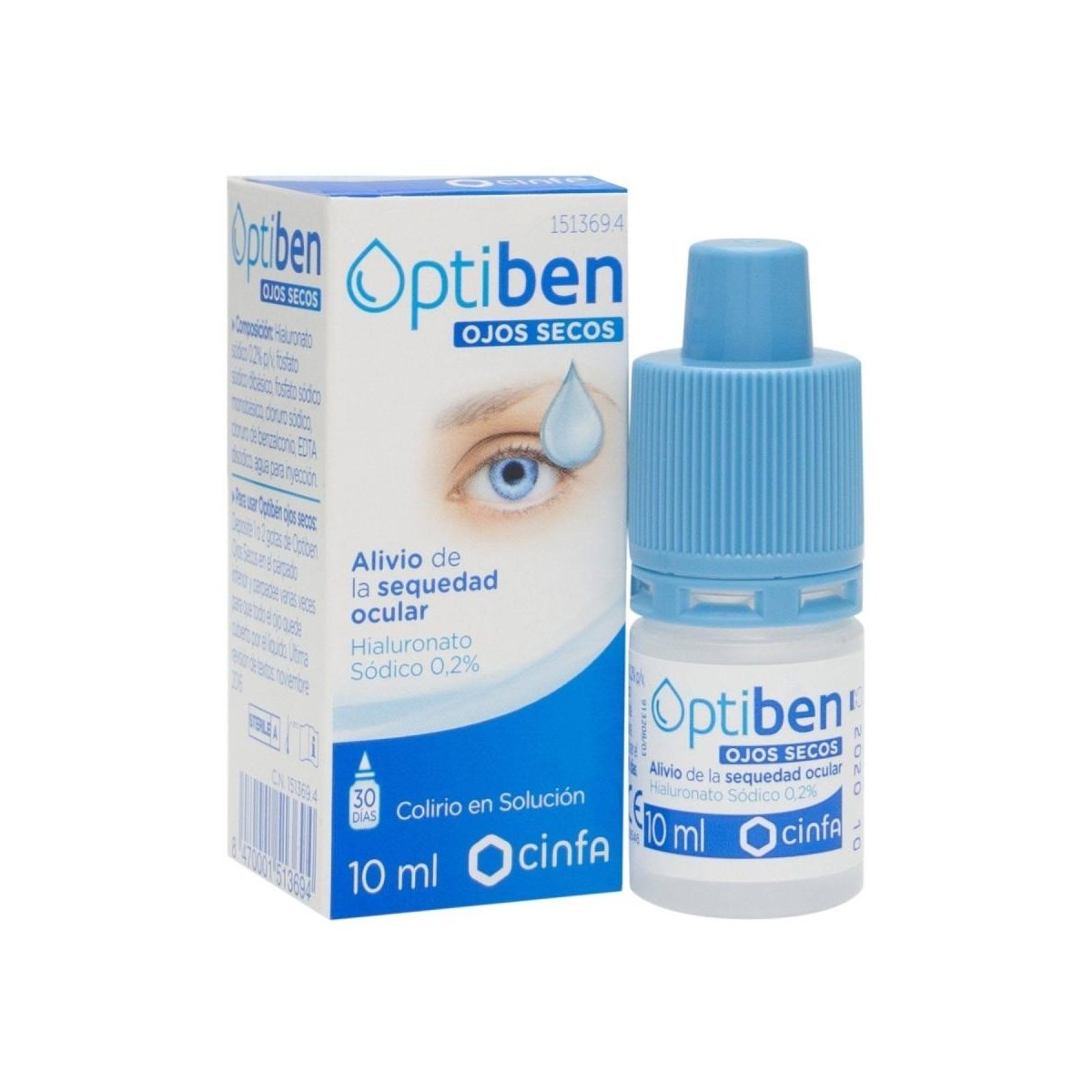 OPTIBEN OJOS SECOS GOTAS 1 FRASCO 10 ML
