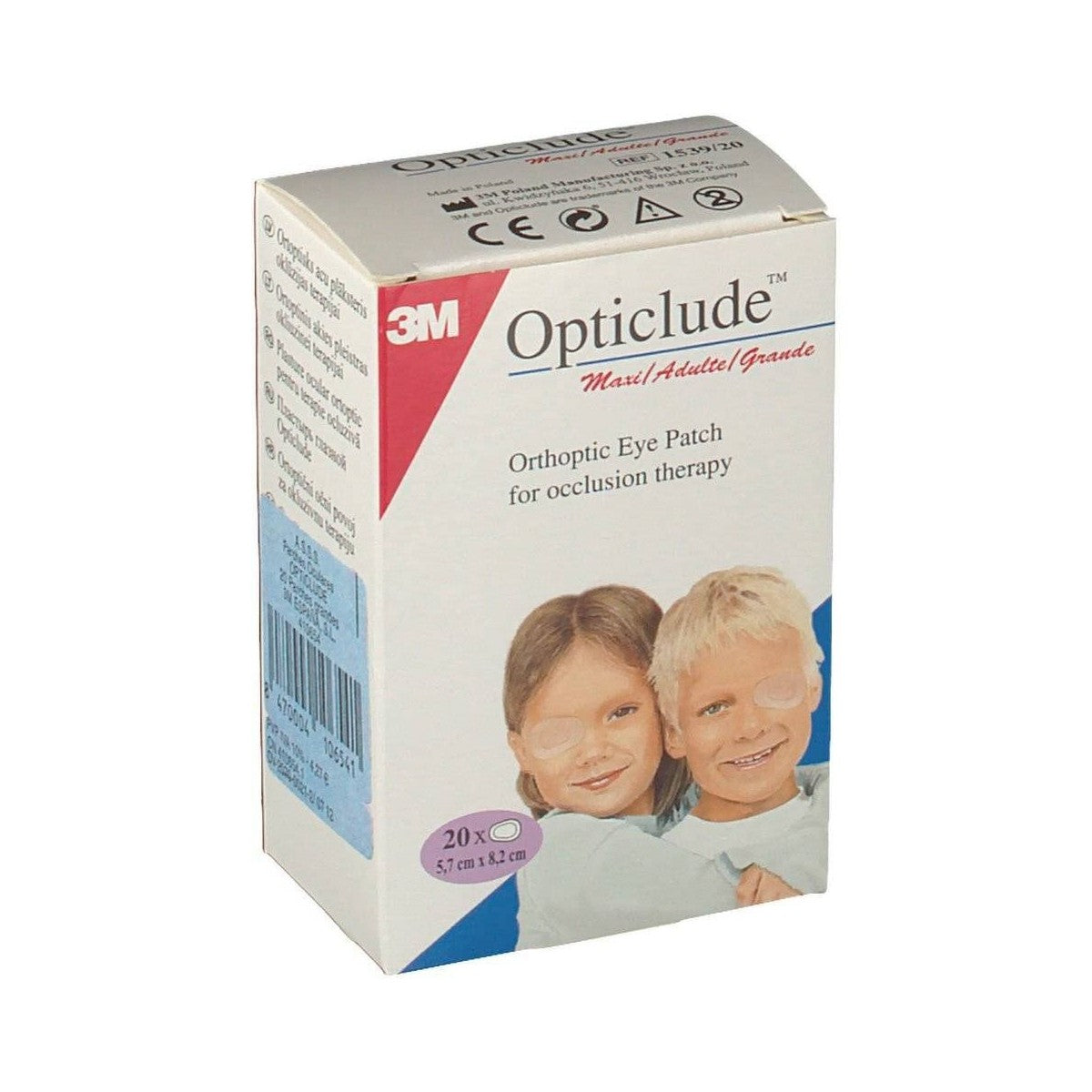 OPTICLUDE PARCHES OCULARES 1539 TALLA GRANDE 8.0