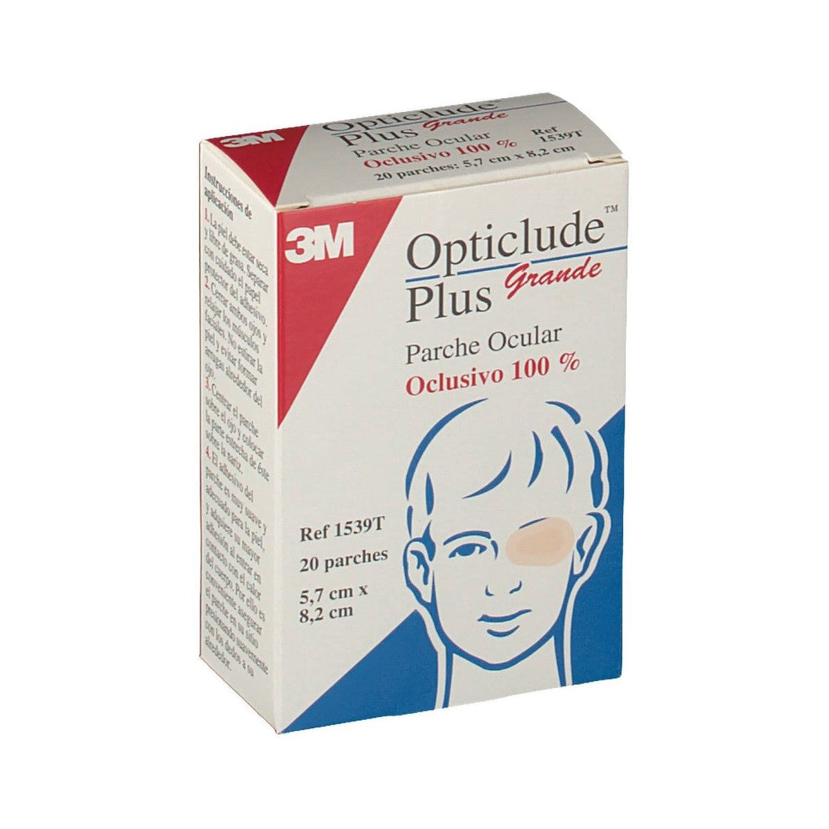 OPTICLUDE PLUS PARCHES OCULARES 20 UNIDADES TALL