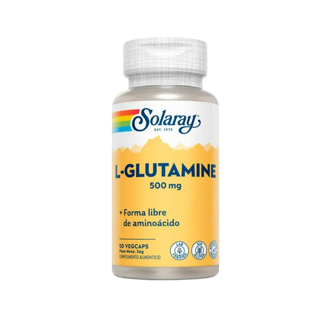 Solaray L-Glutamine 500 Mg. 50 Cápsulas