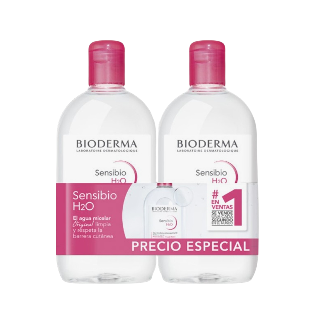 Bioderma Agua Micelar Sensibio Pack 500+500