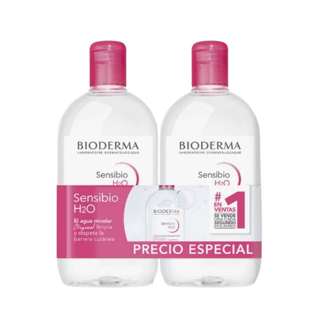 Bioderma Micelar Sensibio 500ml Agua H2O Pack