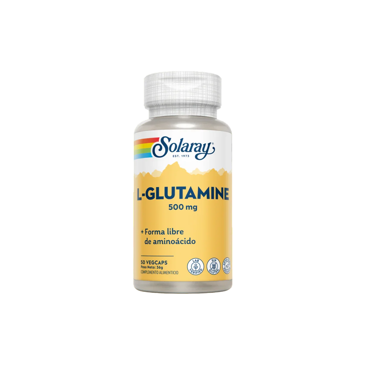 Solaray L-Glutamine 500 Mg. 50 Cápsulas