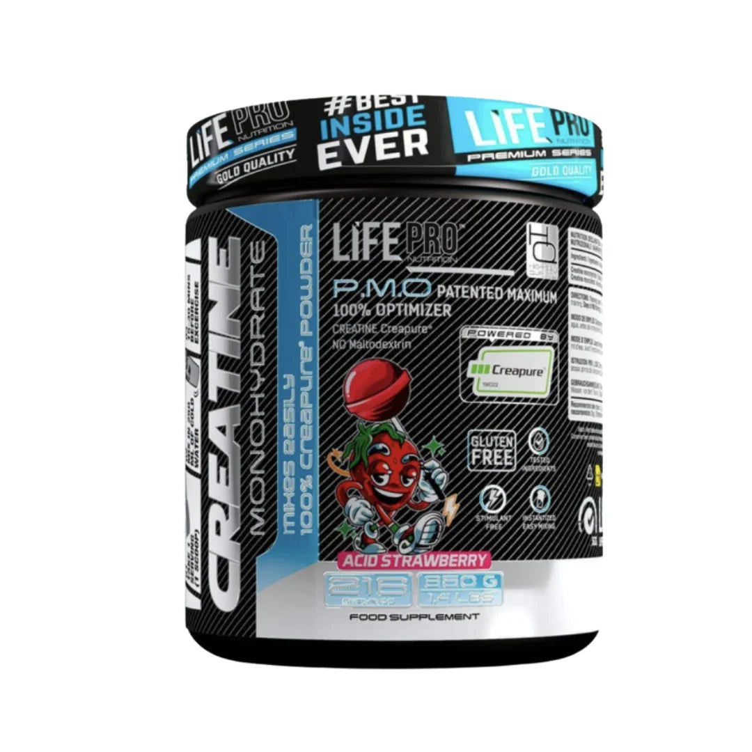 Life Pro Creatina Creapure Sabor Fresa Acida 650 g