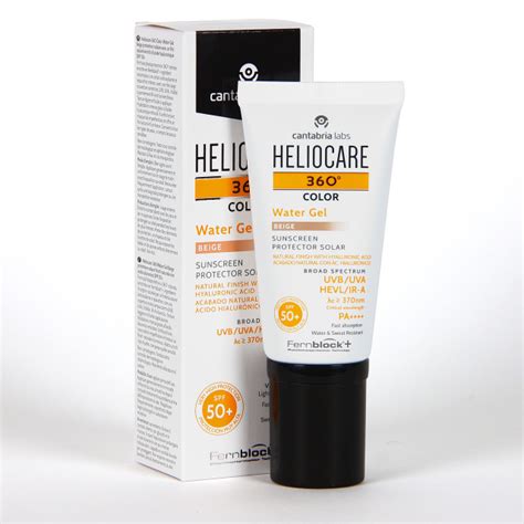 HELIOCARE 360º COLOR WATER GEL PROTECTOR SOLAR SPF 50+ 1 ENVASE 50 ML COLOR BEIGE