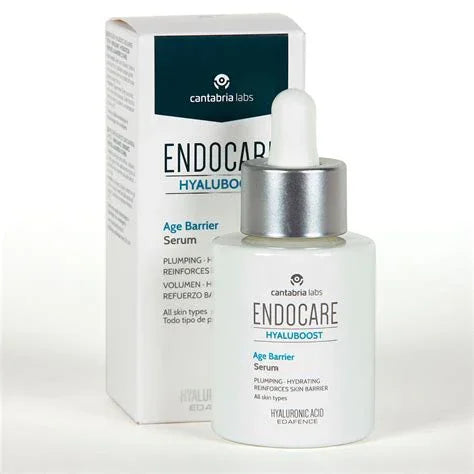 Endocare Hyaluboost Age Barrier sérum, detalle del envase