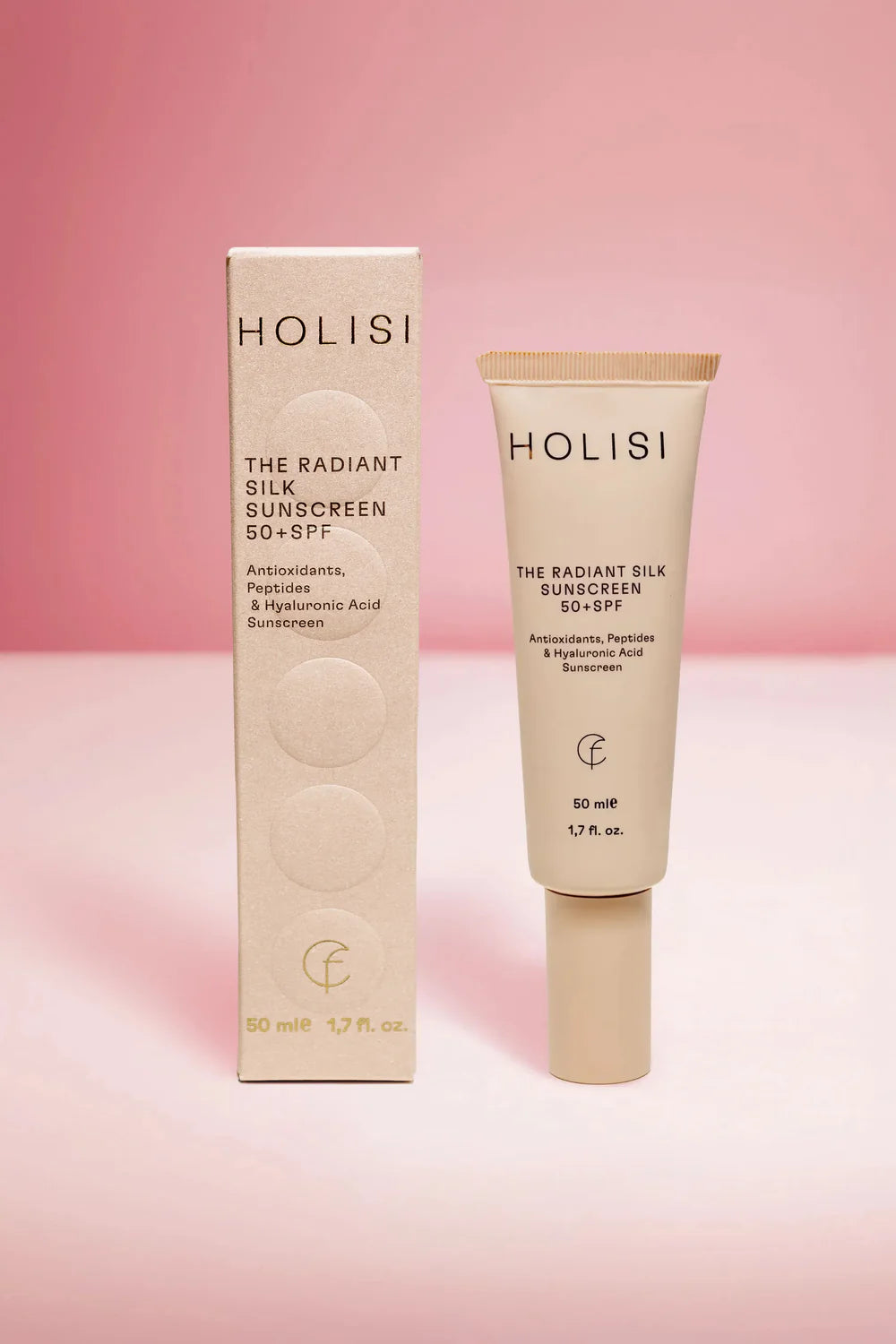 Holisi The Radiant Silk Sunscreen 50+ spf - Protección solar antiedad