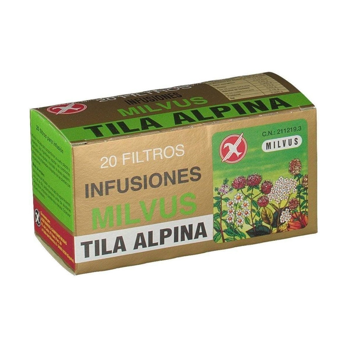 TILA ALPINA 20 FILTROS 1,2 G
