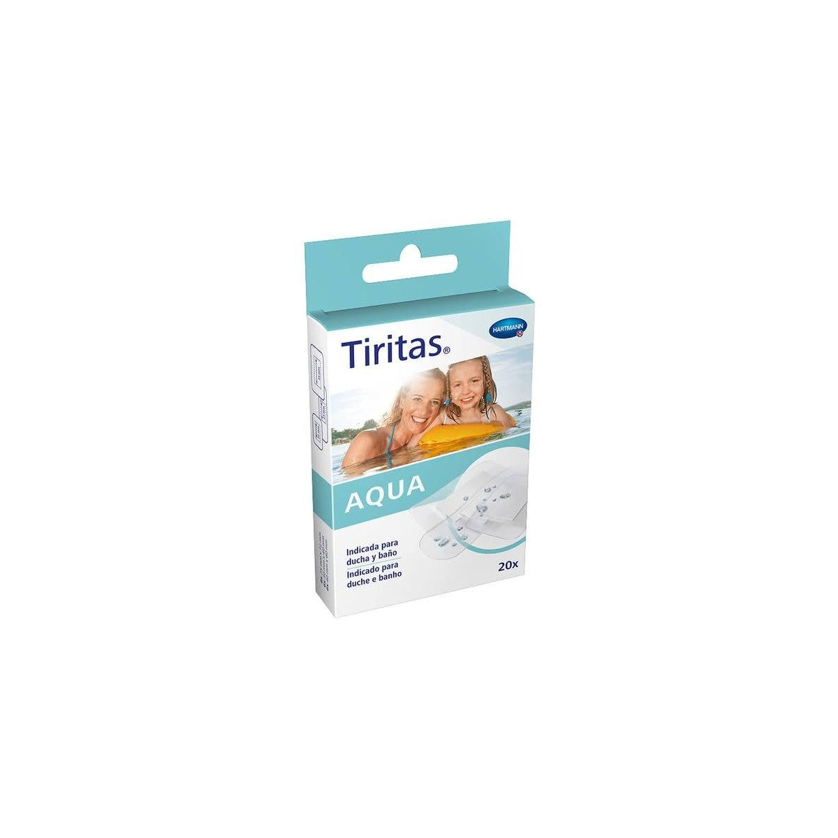 TIRITAS AQUA APOSITO ADHESIVO 20 UNIDADES 3 TAMA