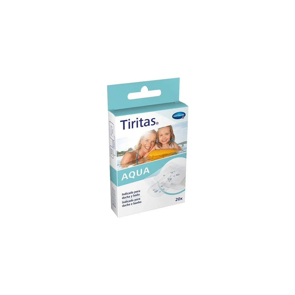 TIRITAS AQUA APOSITO ADHESIVO 20 UNIDADES 3 TAMA