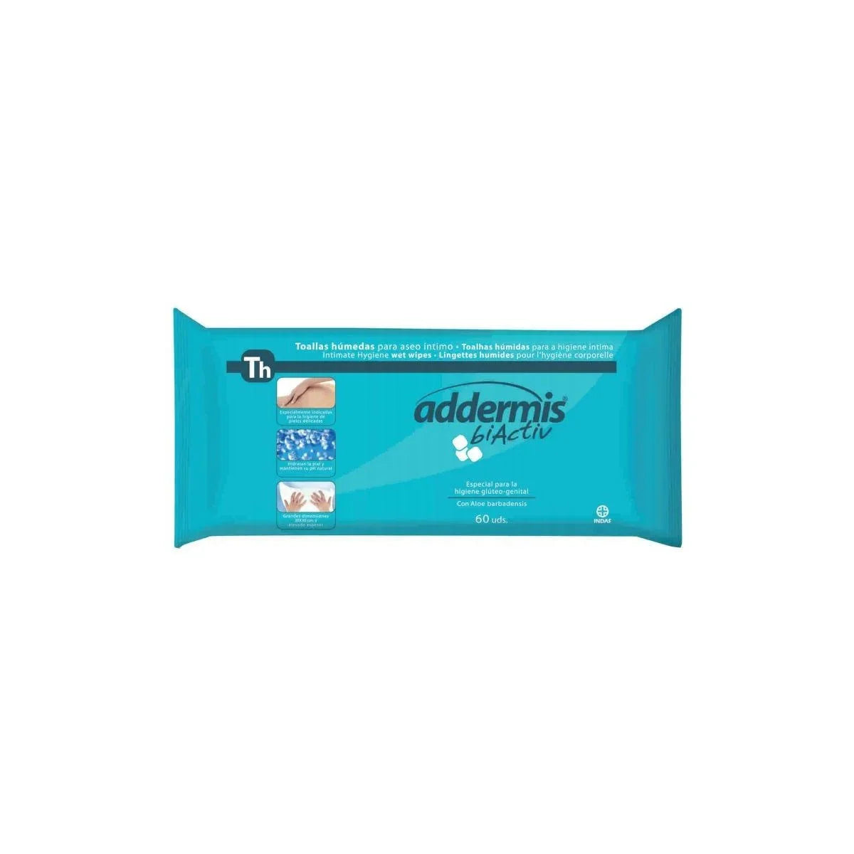 Bidafarma Addermis Dermoproteccion Adultos Humedas 60 Uds Toallitas