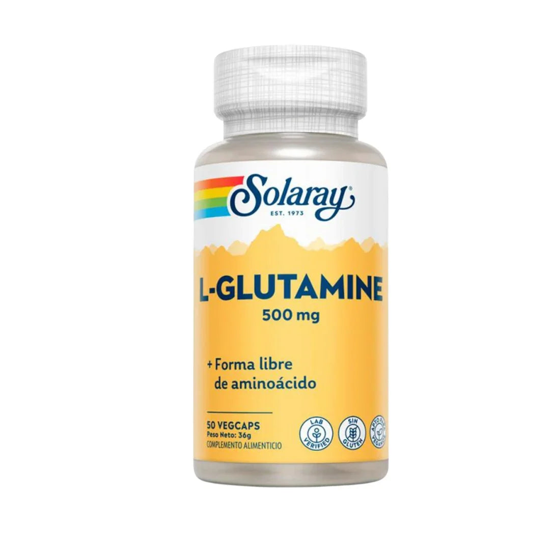 Solaray L-Glutamine 500 Mg. 50 Cápsulas