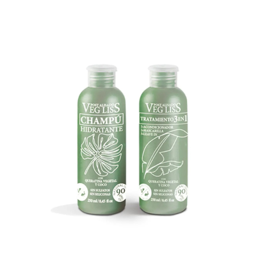 VEGLISS CHAMPU + ALISADOR 1 ENVASE 30 ml + 1 ENVASE 120 ml