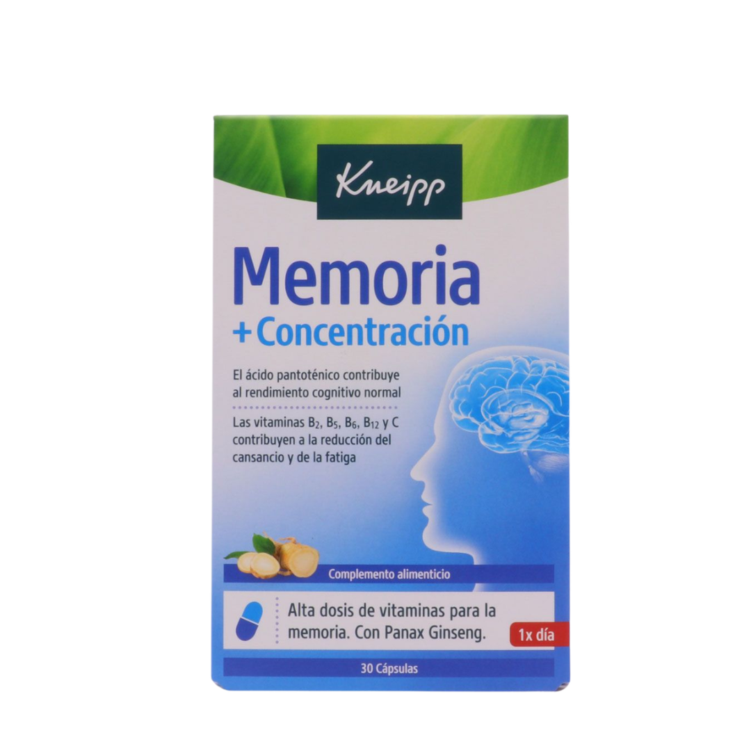 Kneipp Memoria + Concentración  30 Cápsulas