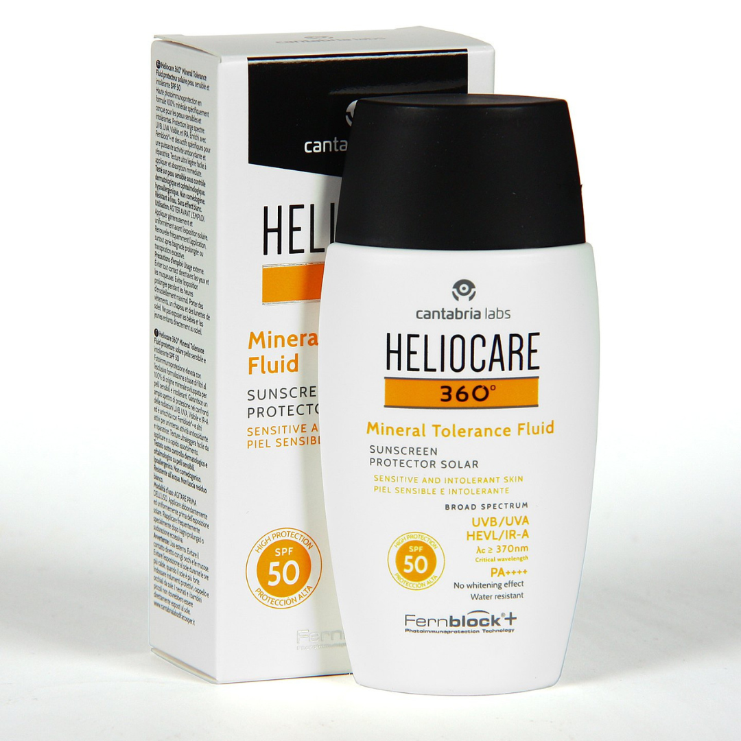 HELIOCARE 360º SPF 50 MINERAL TOLERANCE FLUID PROTECTOR SOLAR 1 ENVASE 50 ML