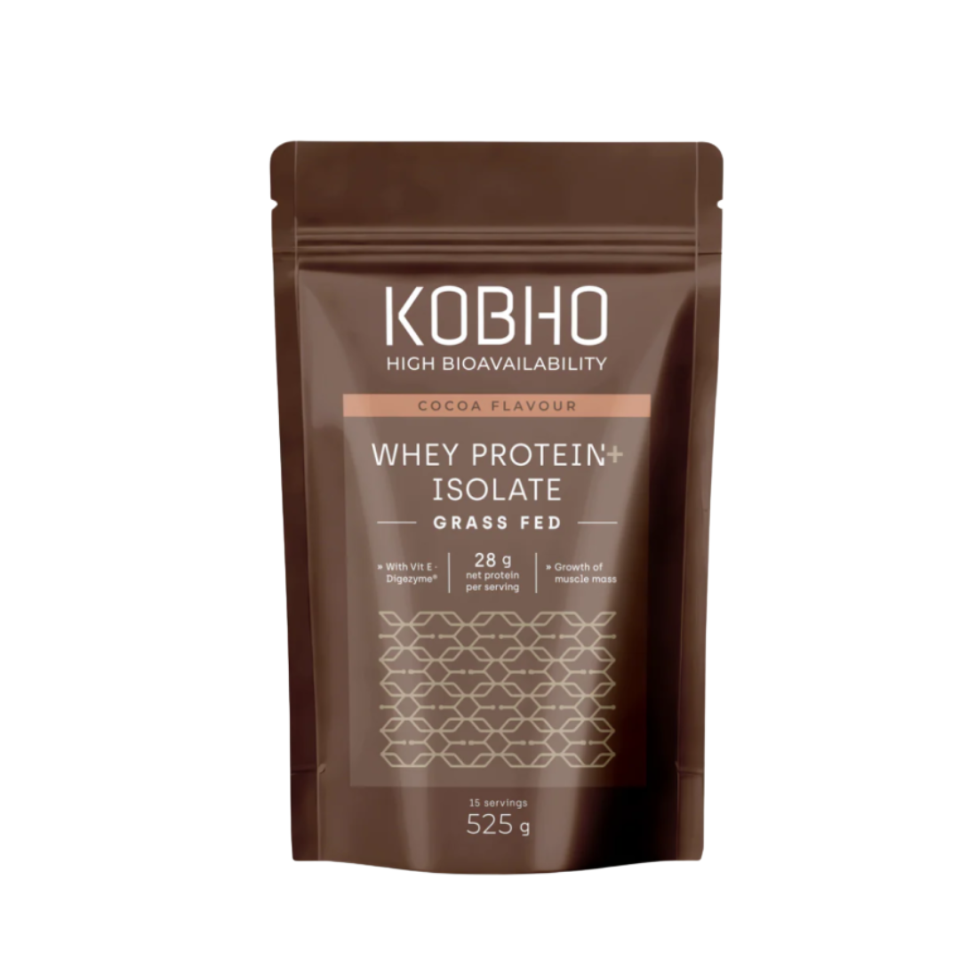 Kobho Proteina Whey Isolate Cocoa Flavour 525G.