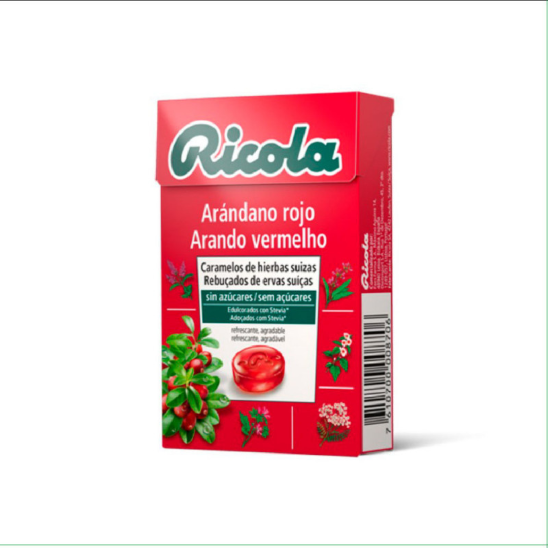 RICOLA CARAMELOS SIN AZUCAR 1 ENVASE 50 G SABOR ARANDANO