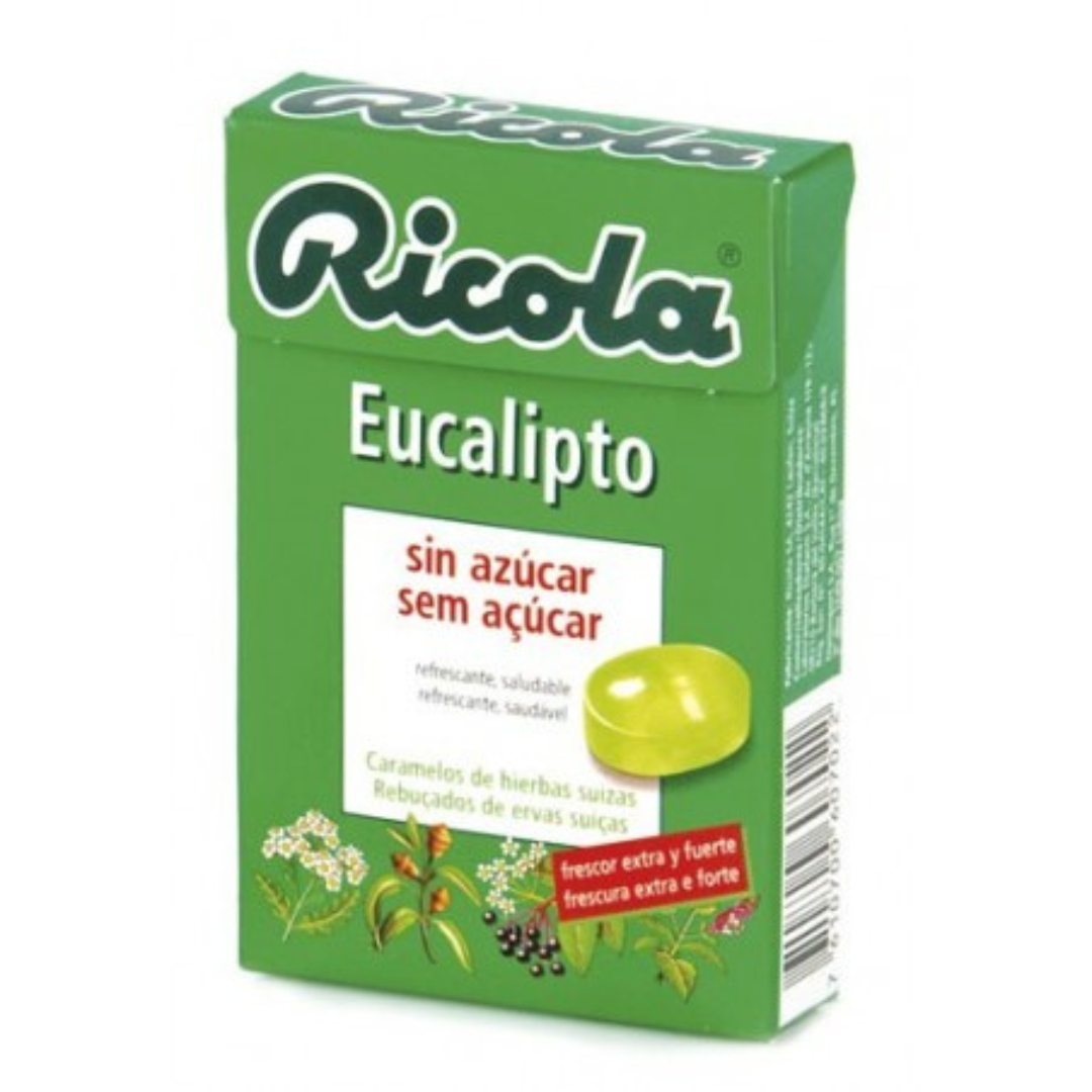 RICOLA CARAMELOS SIN AZUCAR 1 ENVASE 50 G SABOR EUCALIPTUS