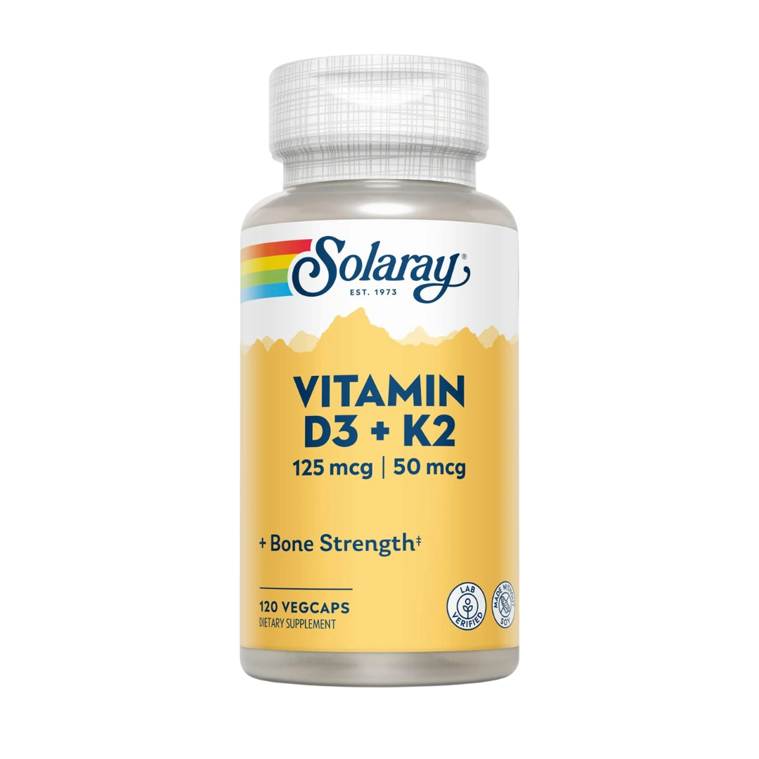 Solaray Vitamina D3+K2 120 Caps