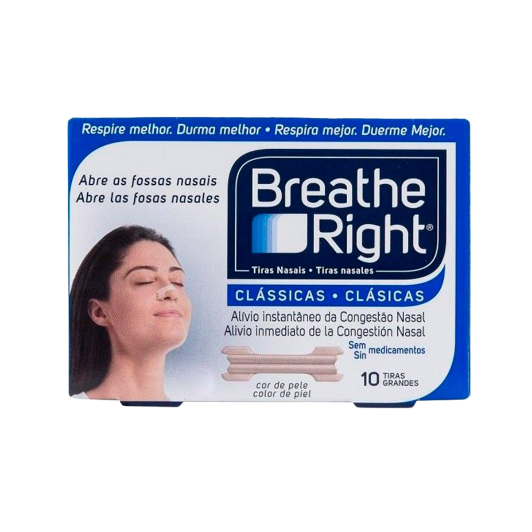 BREATHE RIGHT CLASICAS TIRA ADH NASAL 10 UNIDADES