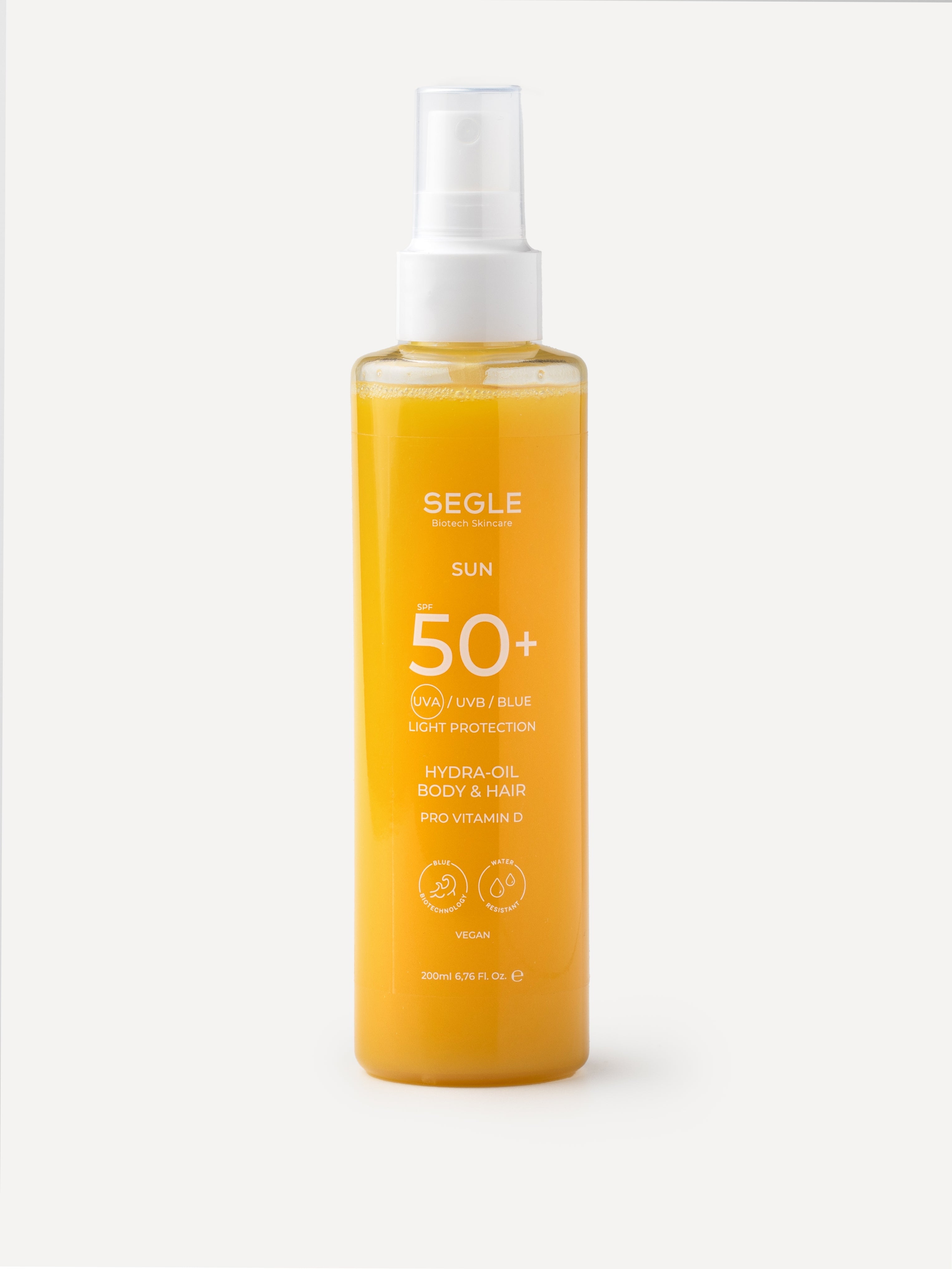 Segle Solar Spray Body & Hair SPF 50+ bifásico de 200 ml