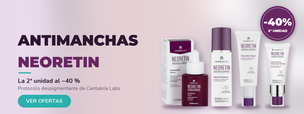 Neoretin antimanchas: la 2ª unidad al 40 % en Farmacia Carmen Ramírez
