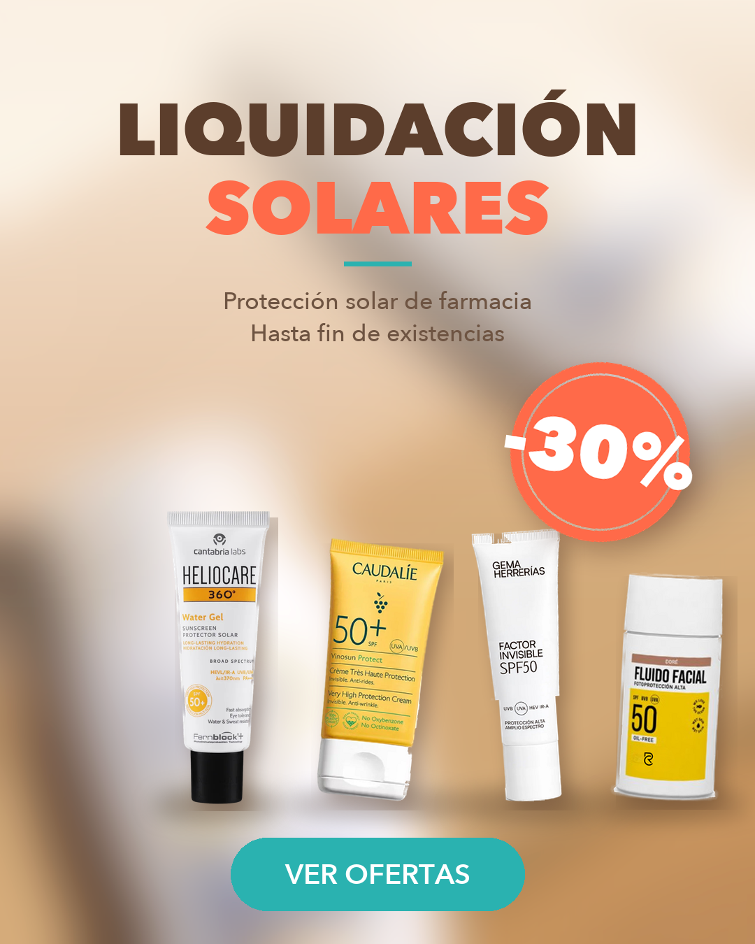Liquidacion de solares con 30 por ciento de descuento en Farmacia Carmen Ramirez