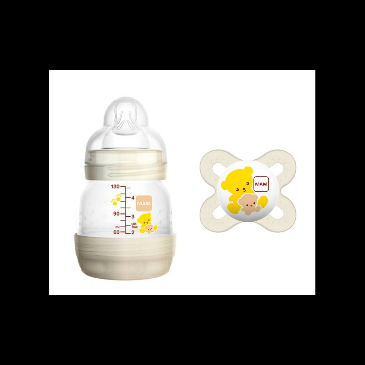 MAM BIBERON ANTICOLICO + CHUPETE ANTICOLIC EASY START + CHUPETE START 1 UNIDAD 130 ML + 0+ MESES 1 U