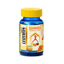 LEOTRON GUMMIES 60 CARAMELOS DE GOMA MASTICABLES SABOR LIMON NARANJA Y COLA
