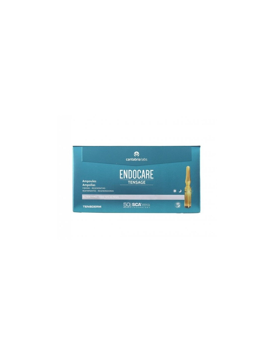 Estuche de Endocare Tensage con 10 ampollas de 2 ml y 50 % de SCA