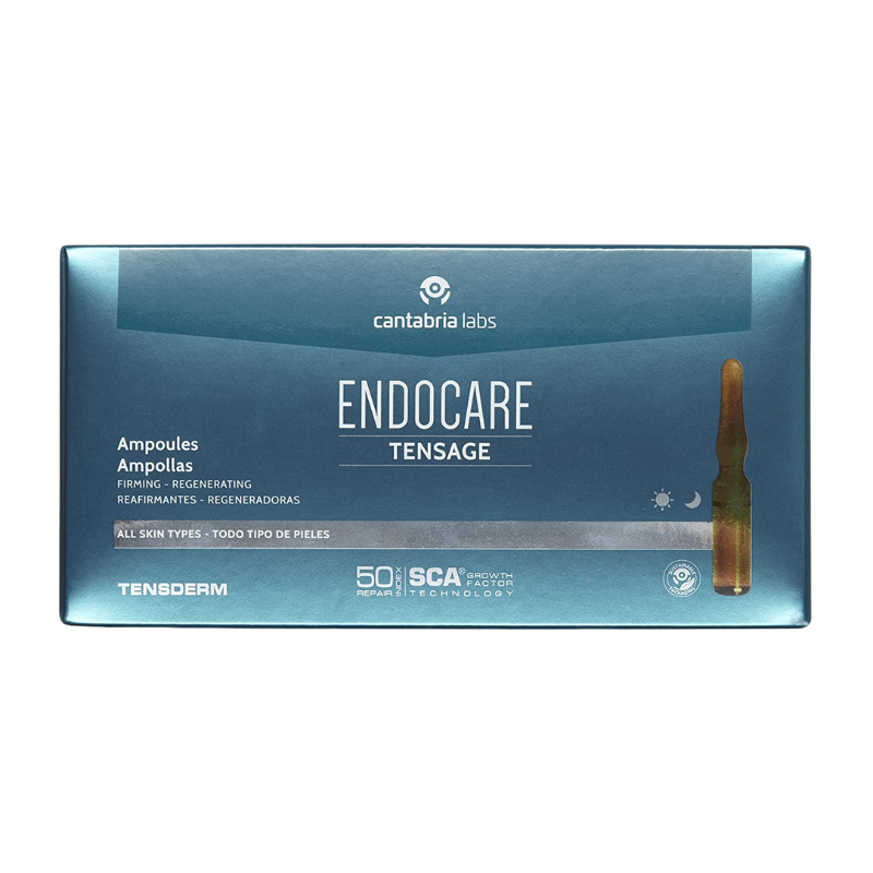 Estuche de Endocare Tensage con 20 ampollas de 2 ml y 50 % de SCA