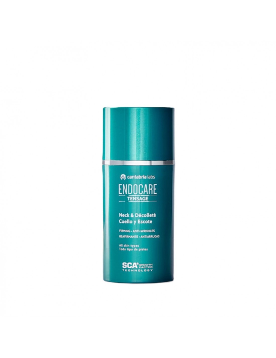 Envase de Endocare Tensage Cuello y Escote, crema reafirmante de 80 ml