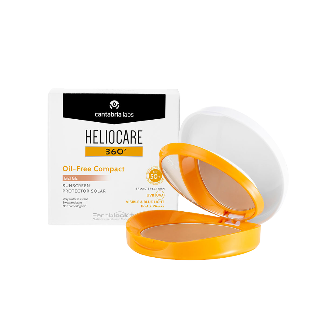 HELIOCARE 360º SPF 50+ OIL-FREE COMPACT PROTECTOR SOLAR 1 ENVASE 10 G COLOR BRONZE