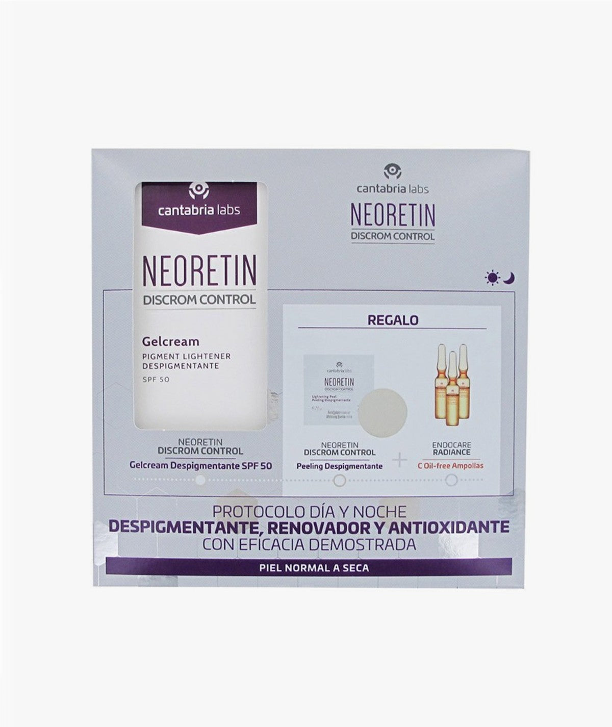 PACK NEORETIN GELCREAM 40ML + AMPOLLAS + DISCROM