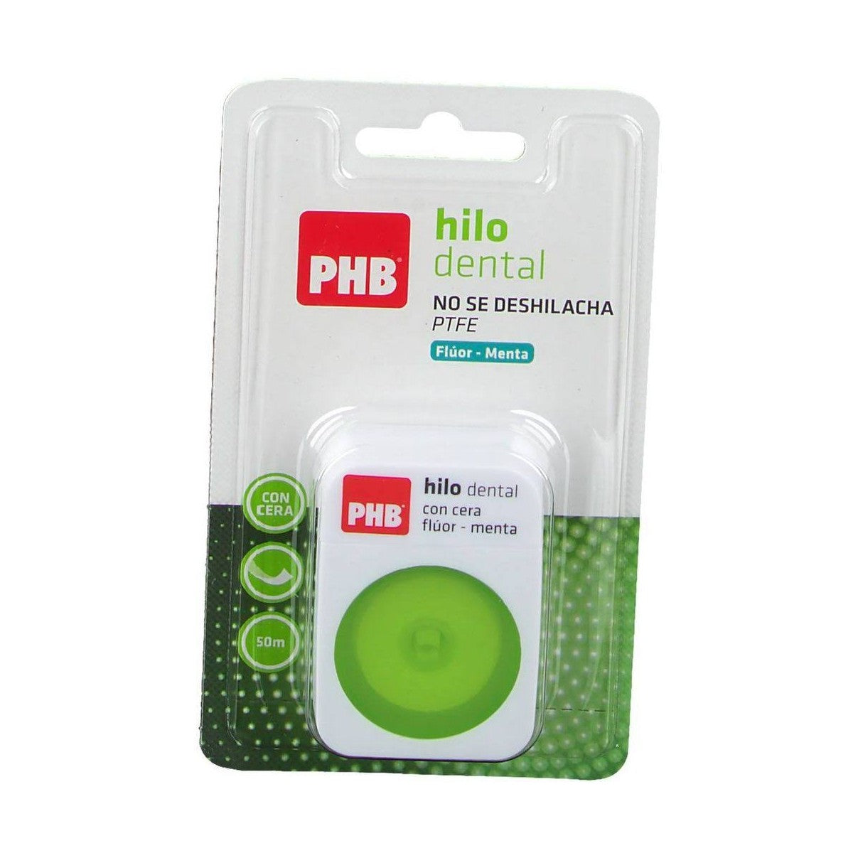 PHB FLUOR Y MENTA HILO DENTAL PTFE 50 M